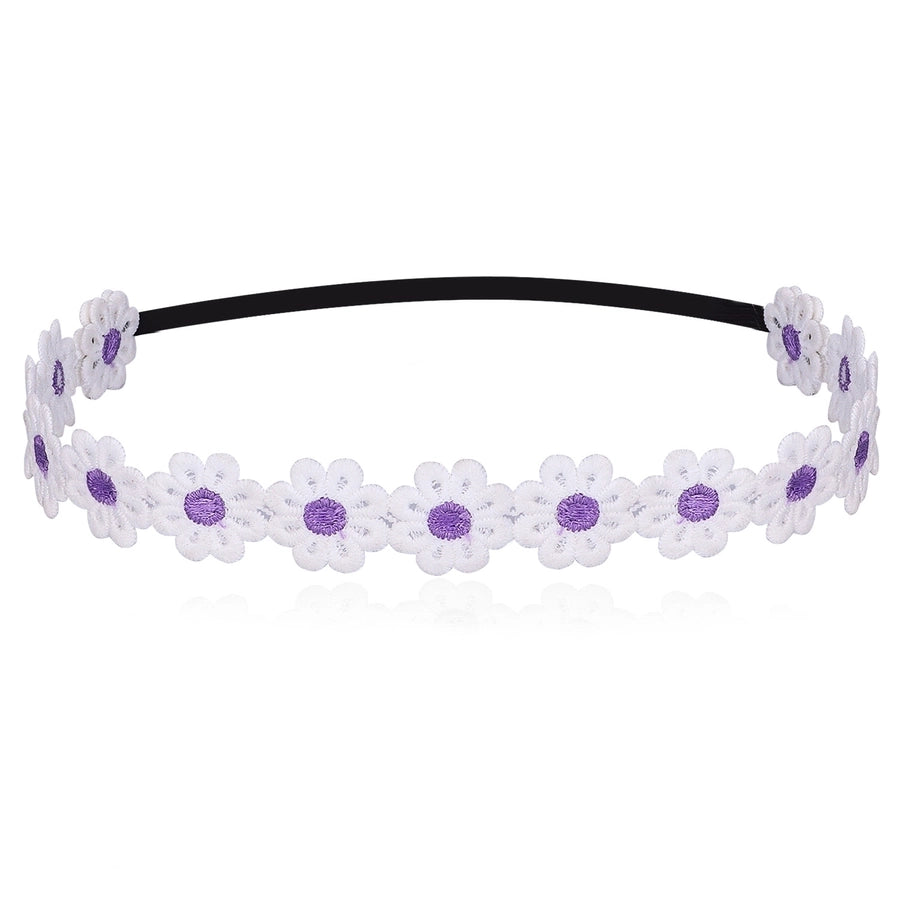 sweet simple style flower cloth hair band