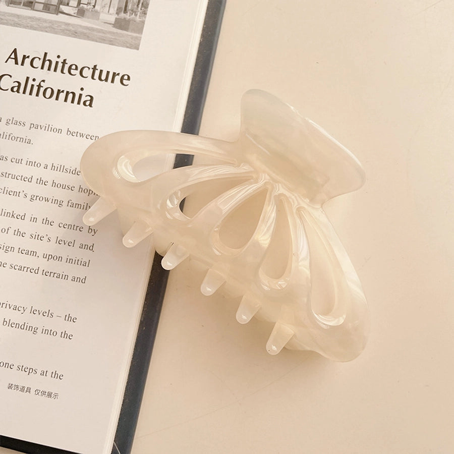 Women's Simple Style Marble Acetic acid sheets Handmade Hollow Out Hair Claws