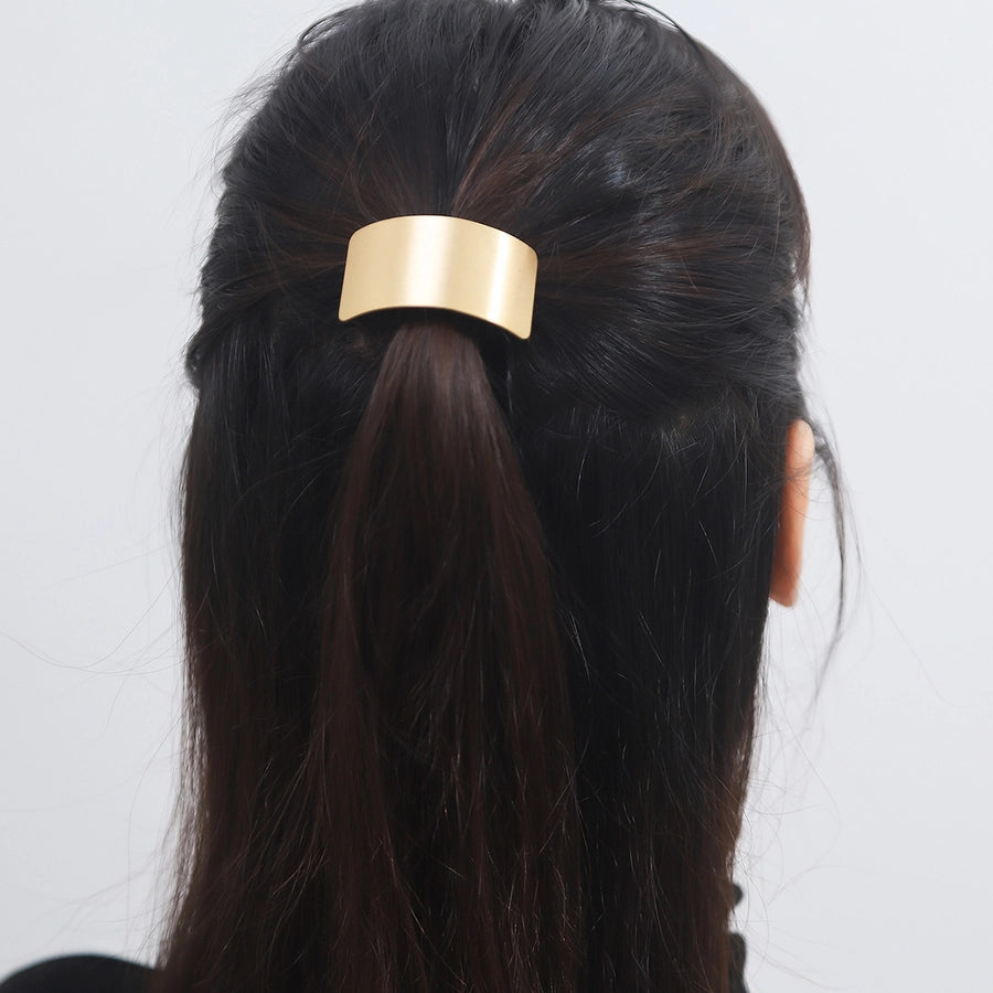 Women's Simple Style Rectangle Alloy Plating Hair Clip