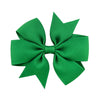 fashion baby v-shaped ribbed ribbon bow hairpin hair accessories