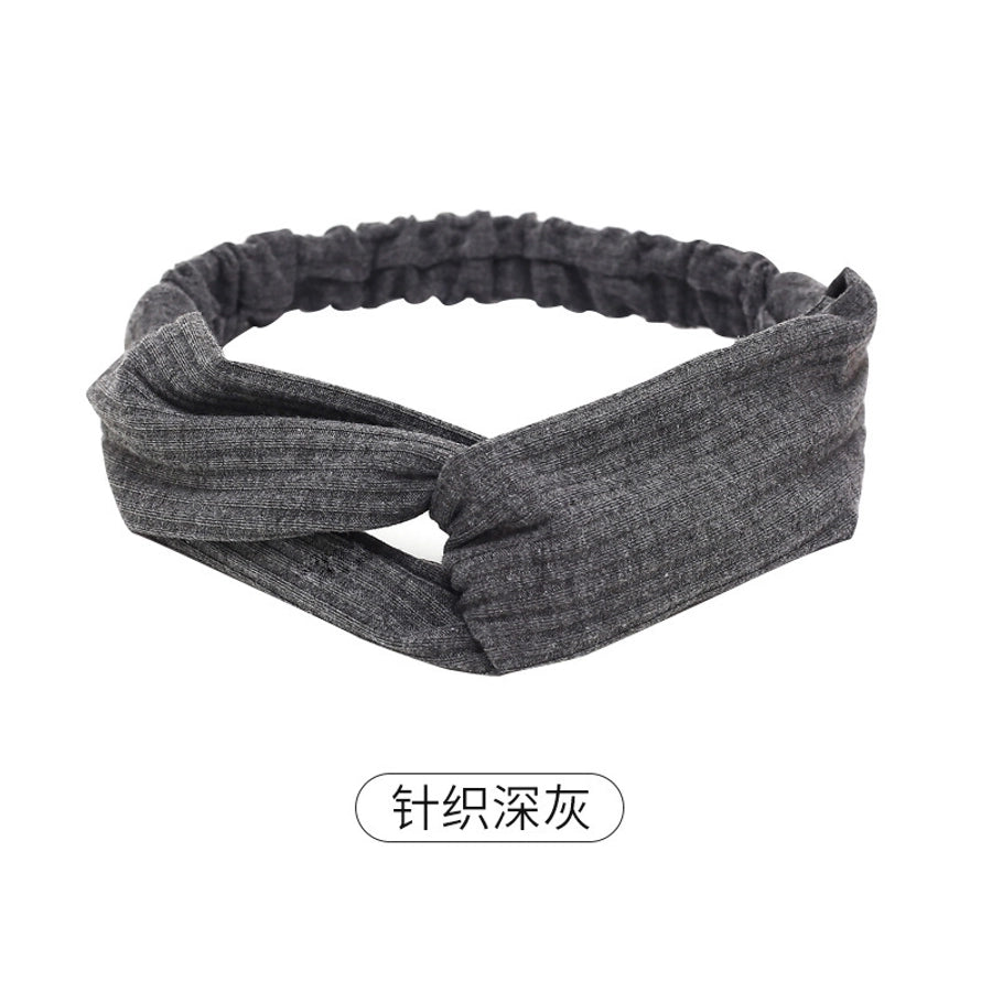 casual simple style stripe solid color cloth stripe hair band