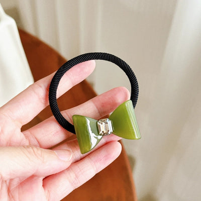 Women's Elegant Sweet Bow Knot Acetic acid sheets Inlay Rhinestones Hair Clip Hair Tie