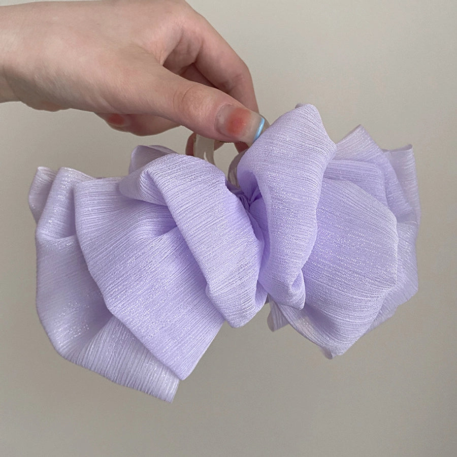 simple style bow knot cloth patchwork hair claws