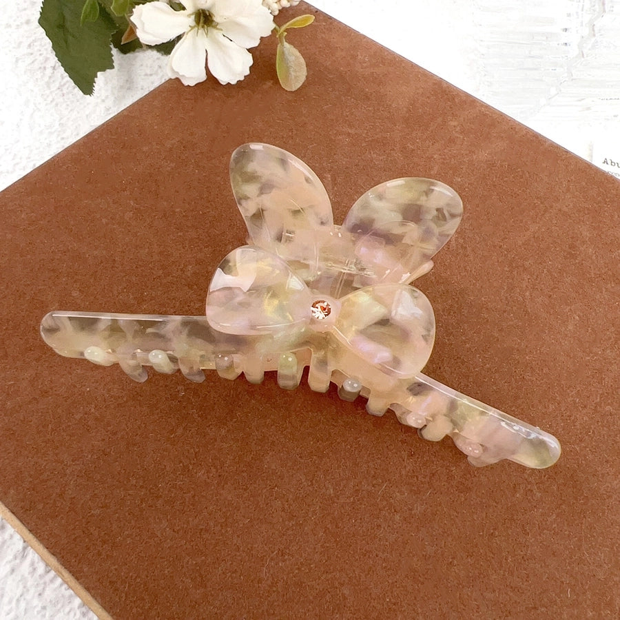 Women's Sweet Simple Style Bow Knot Acetic acid sheets Inlay Rhinestones Hair Claws