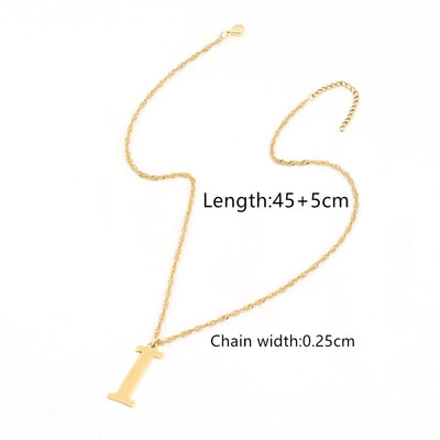 Jewelry Elegant Simple Style Classic Style Letter 201 Stainless Steel 304 Stainless Steel Pendant Necklace