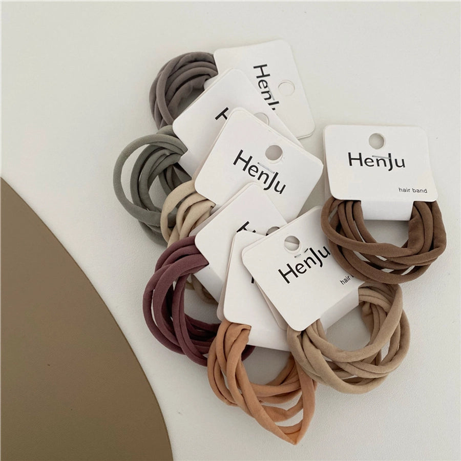 simple style solid color cloth hair tie
