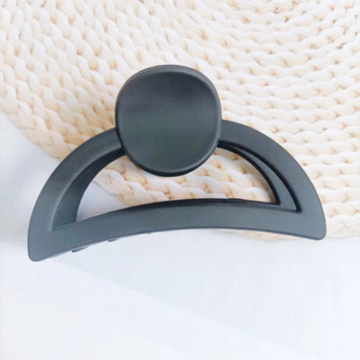 Milk Tea Color Grab Clip  Girl's Hair Grab Head Shark Clip Summer Hair Clip Hair Accessories