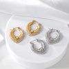 1 Pair Elegant Cute U Shape Geometric 304 Stainless Steel Artificial Pearls Earrings Ear Studs
