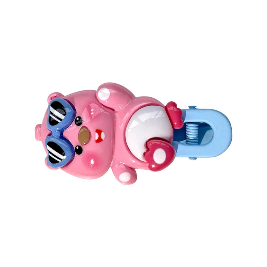 LOOPY Little Beaver Children's Hairpin Duckbill Clip Side Bangs Clip Broken Hairpin Little Girl's Headwear Ruby Hair Accessories