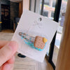 kid's cute cartoon fruit alloy rubber sequins hair clip
