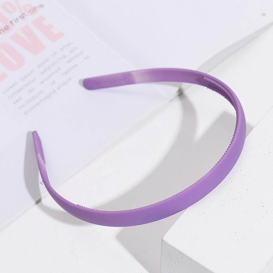 u shape solid color plastic resin hair band 1 piece