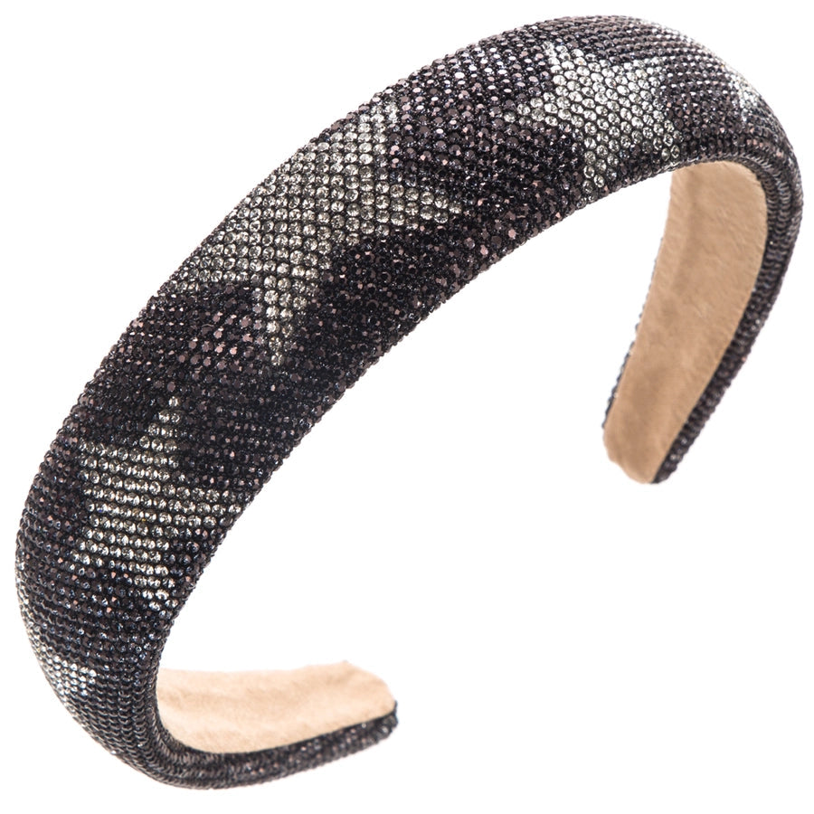 Women's Elegant Glam Pentagram Cloth Sponge Inlay Rhinestones Hair Band