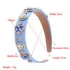 elegant oval heart shape rhinestone hair band