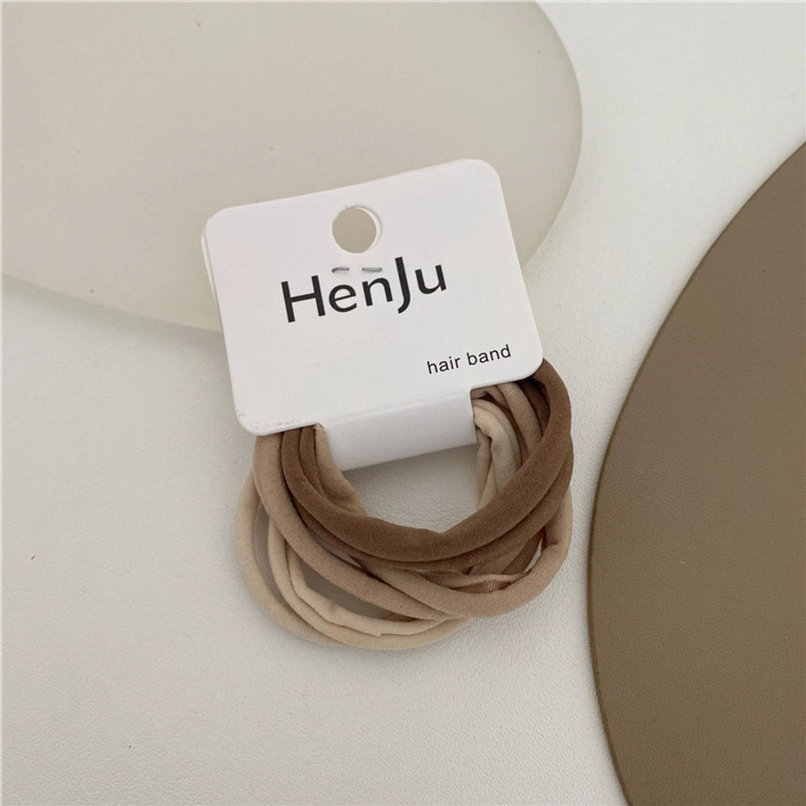 simple style solid color cloth hair tie