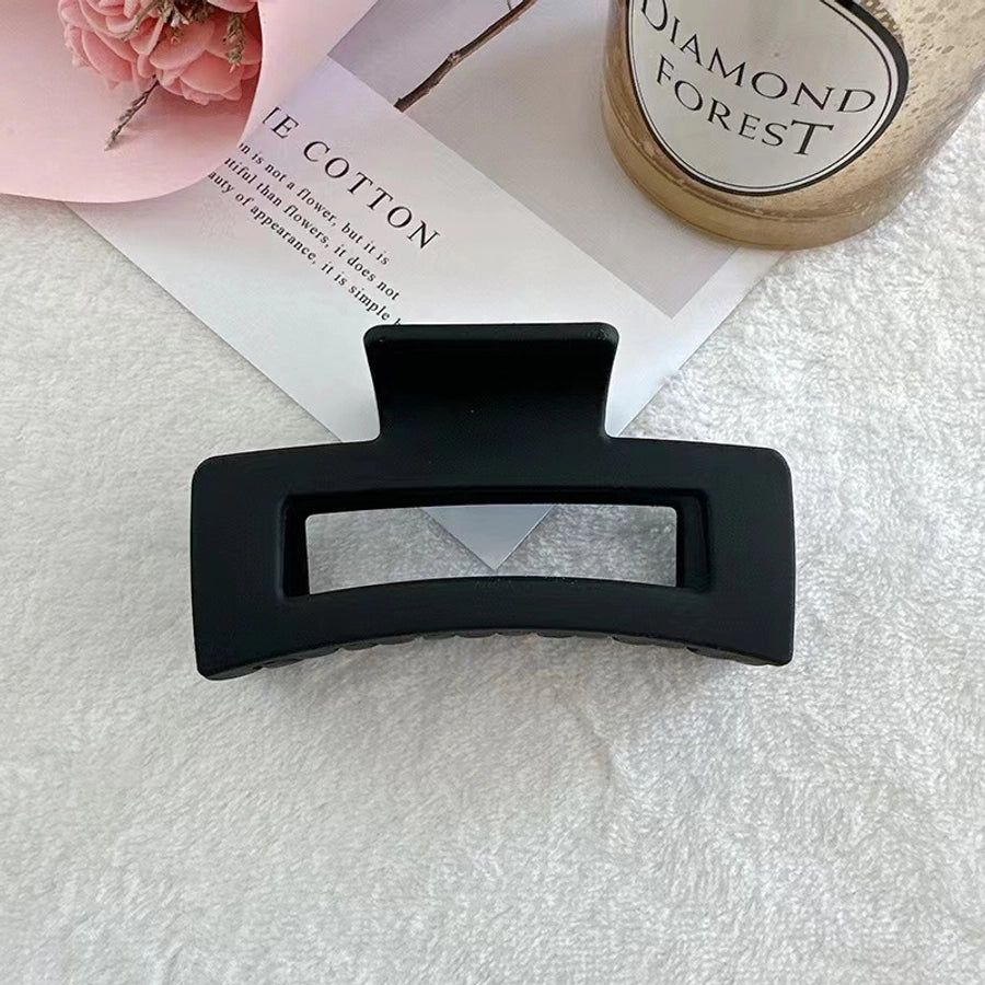 Elegant Simple Square Frosted Hairpin Cyber Celebrity Grab Clip Acrylic Shark Clip Back Head Hairpin Clip Headwear for Women