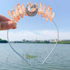 Women's Glam Vacation Classic Style Irregular Moon Alloy natural stone Knitting Hair Band