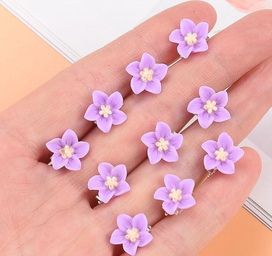 Children's Flower Small Grab Hair Accessories Girl's Braided Hair Buckle Head Flower Little Girl's Mini Grab Small Hairpin Headwear