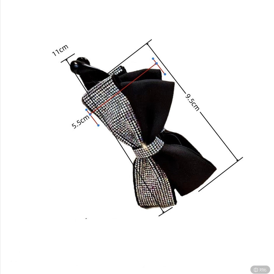 Women's Simple Style Classic Style Bow Knot Rhinestone Inlay Rhinestones Hair Clip