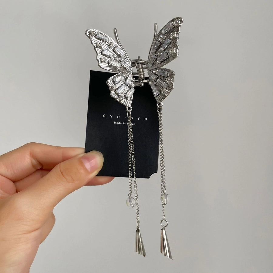 Women's Sweet Cool Style Butterfly Metal Plating Hair Claws
