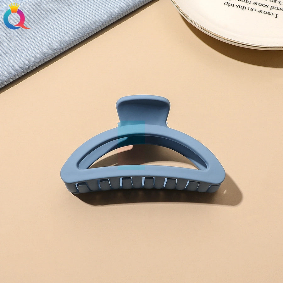 fashion solid color plastic metal hair claws 1 piece