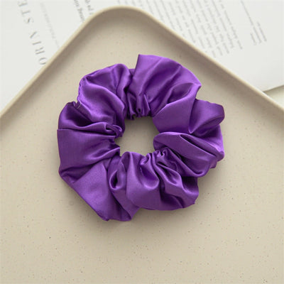 simple style solid color cloth handmade hair tie