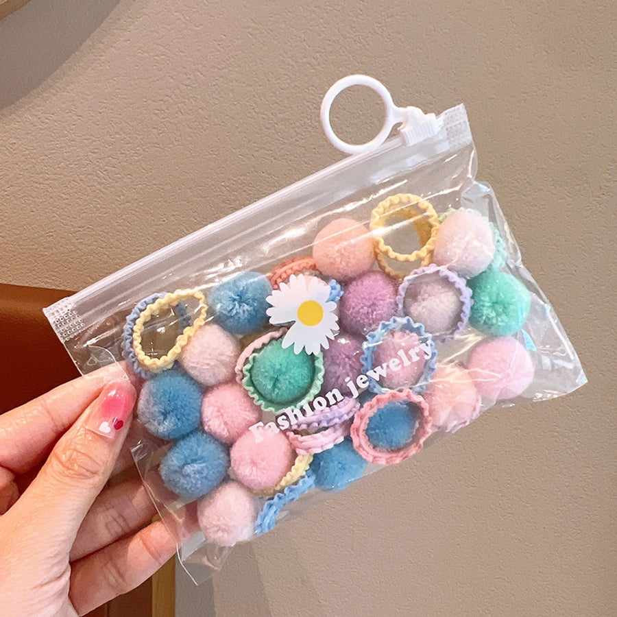 Women's Cute Solid Color Elastic Band Braid Hair Tie