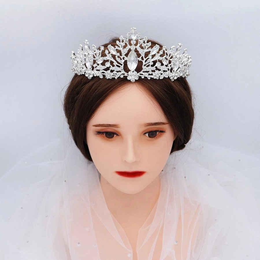 wedding crown vintage alloy diamond bridal crown baroque princess crown jewelry