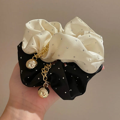 Women's Casual Sweet Solid Color Cloth Hair Tie