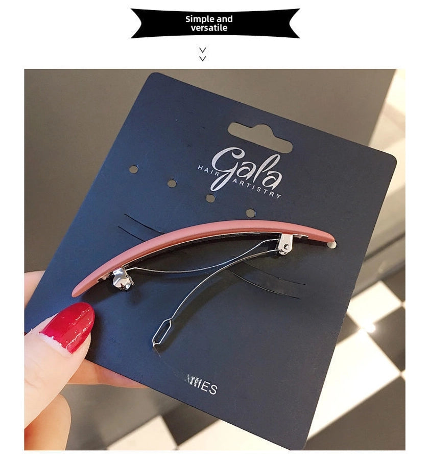 Korean-style fine half-hair simple hair clip clip head clip spring clip horizontal clip ponytail clip bangs clip