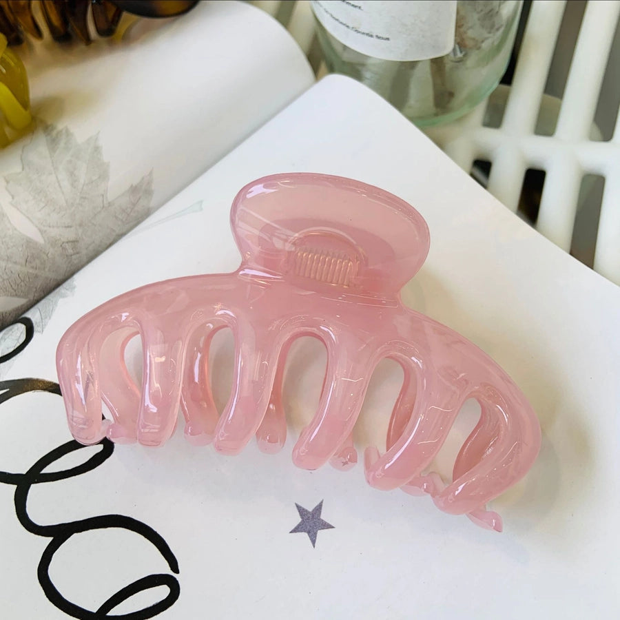 Women's Simple Style Color Block Acetic acid sheets Polishing Hair Claws