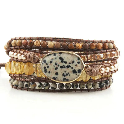 Vacation Geometric natural stone Beaded Chain Bracelets In Bulk