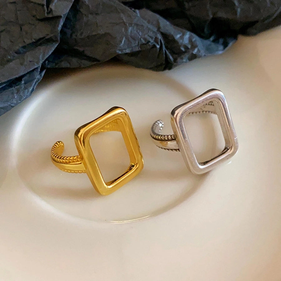 Copper Plating Geometric Open Rings