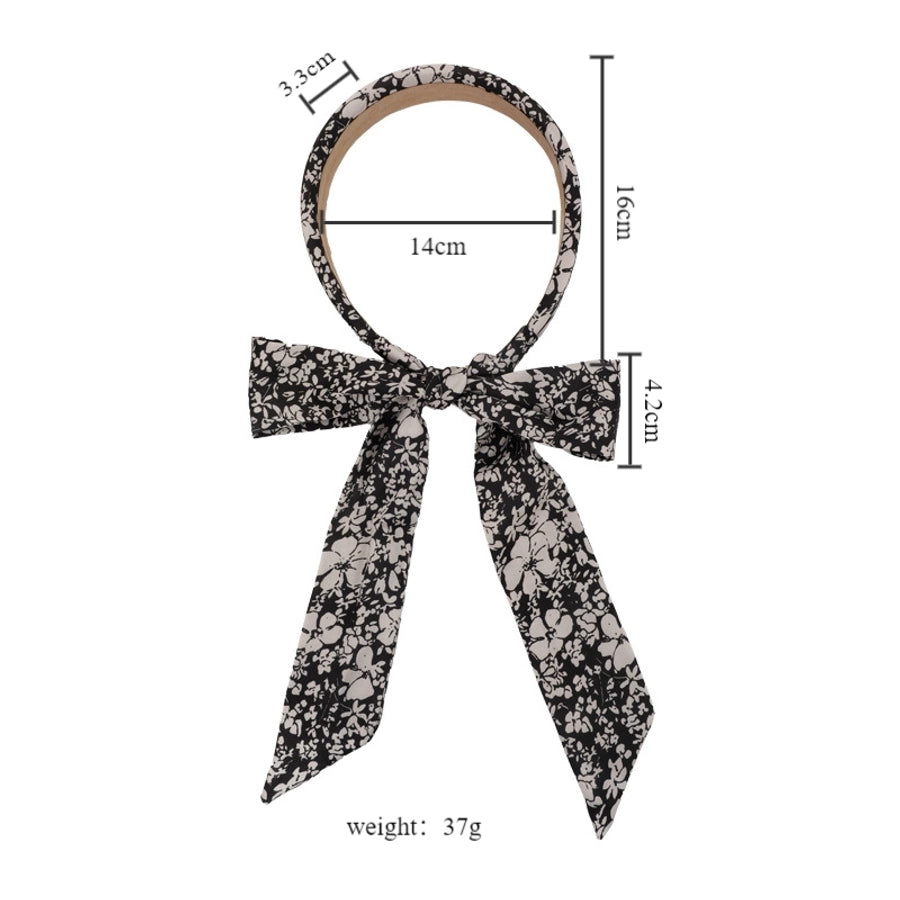 Women's Casual Elegant Artistic Polka Dots Bow Knot Cloth Hair Band