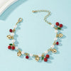 Simple Style Cherry Alloy cable chain Chain & Link Bracelets Wholesale