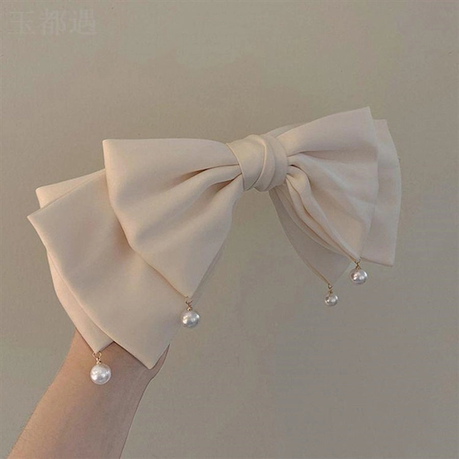 princess bow knot cloth patchwork hair clip