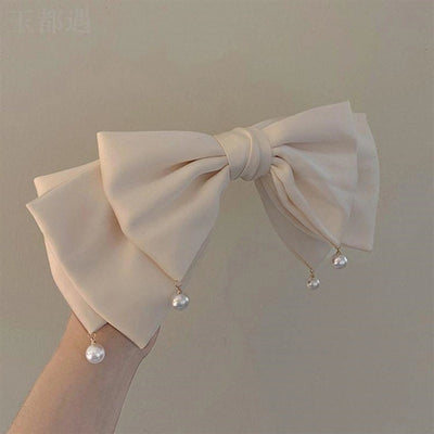 princess bow knot cloth patchwork hair clip