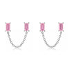 1 Pair Casual Elegant Geometric Copper Zircon 24K Gold Plated Drop Earrings