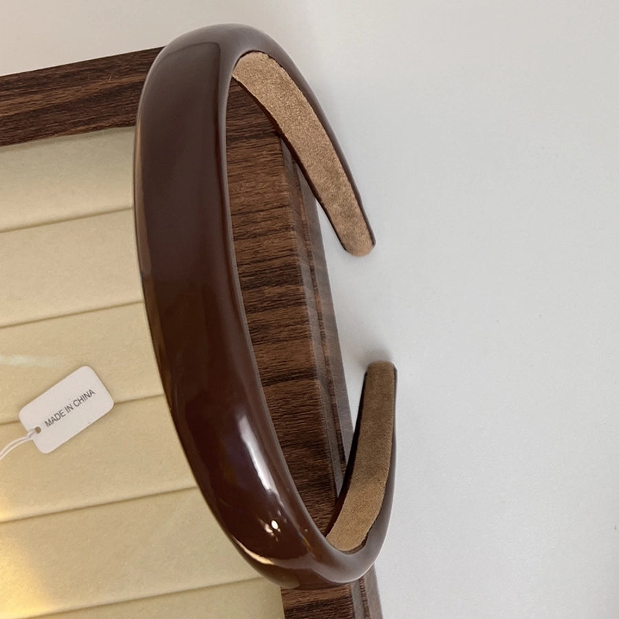 fashion solid color plastic hair band