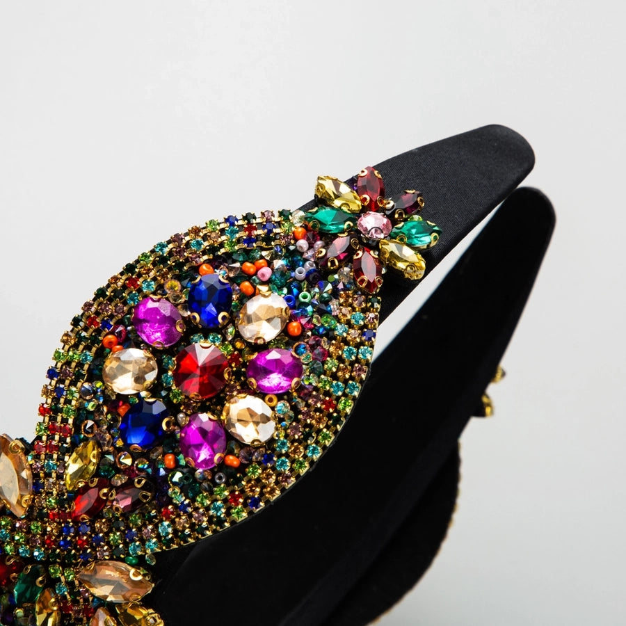 vintage style classic style flower rhinestone inlay rhinestones hair band