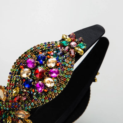 vintage style classic style flower rhinestone inlay rhinestones hair band