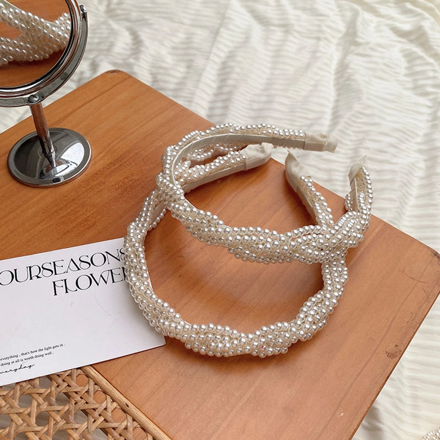 sweet twist imitation pearl hair band