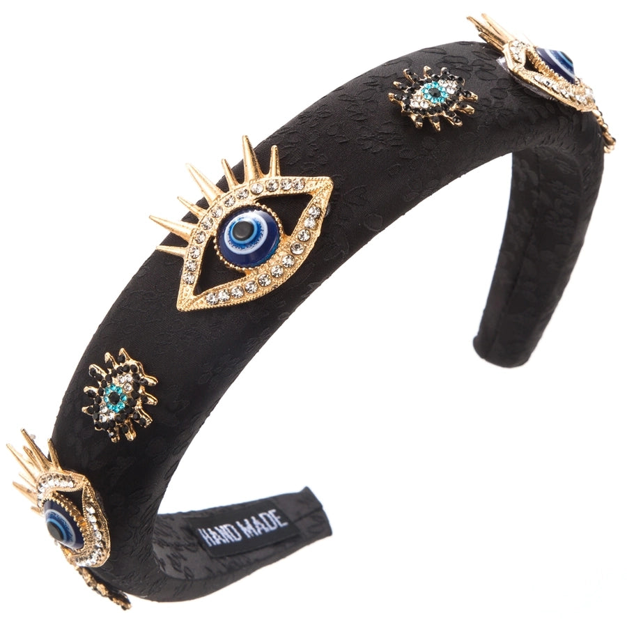 Women's Casual Modern Style Classic Style Eye Alloy Cloth Inlay Rhinestones Hair Band