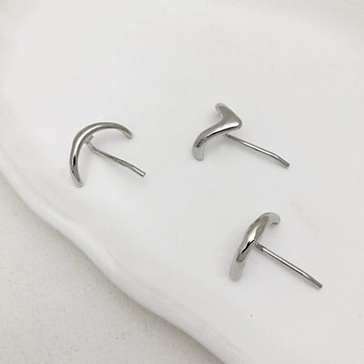 women's retro solid color alloy plating hair buckle