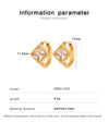 1 Pair Casual Commute Square Plating 304 Stainless Steel 316 Stainless Steel  18K Gold Plated Drop Earrings
