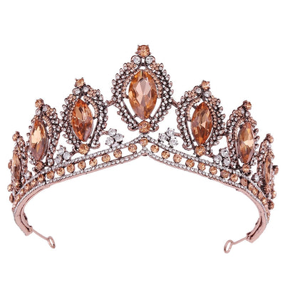 retro crown alloy diamond rhinestones crown