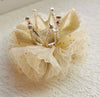 fashion crown gauze epoxy inlay rhinestones hair clip hair band 1 piece