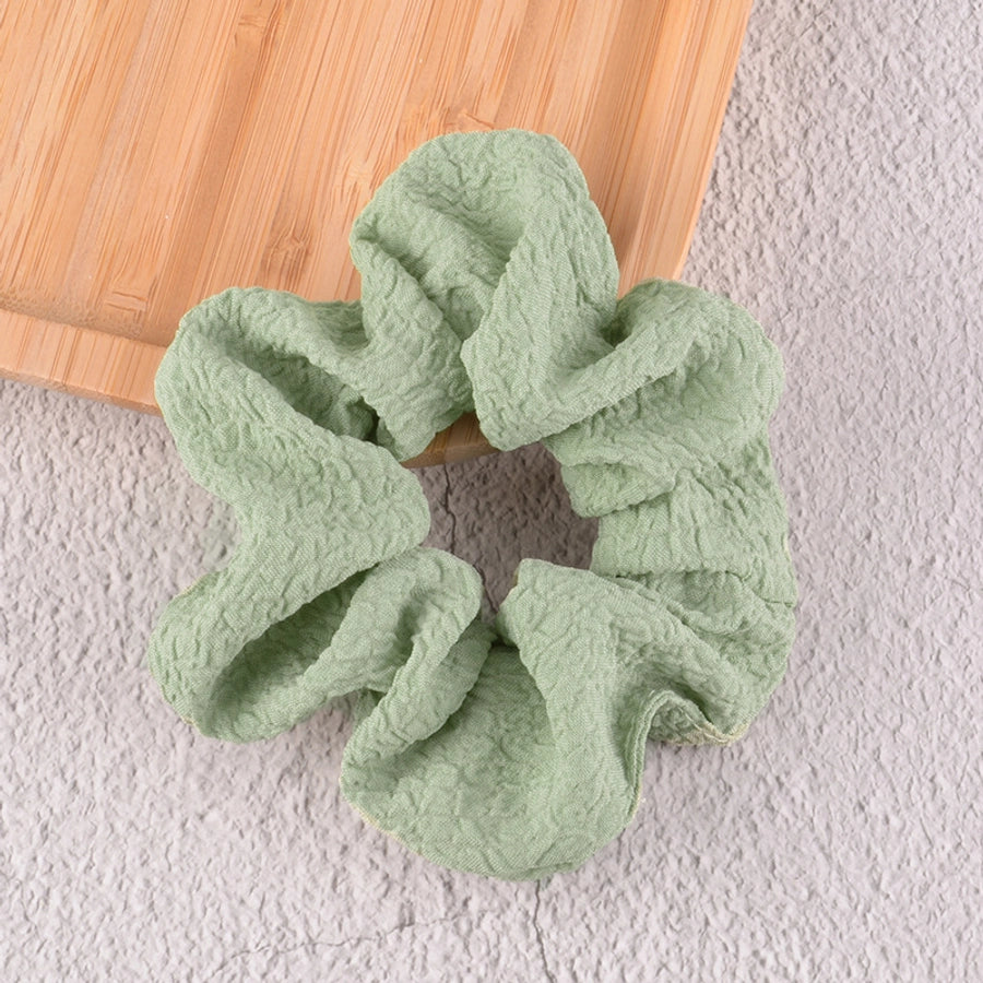 korean simple mesh daisy hair scrunchies