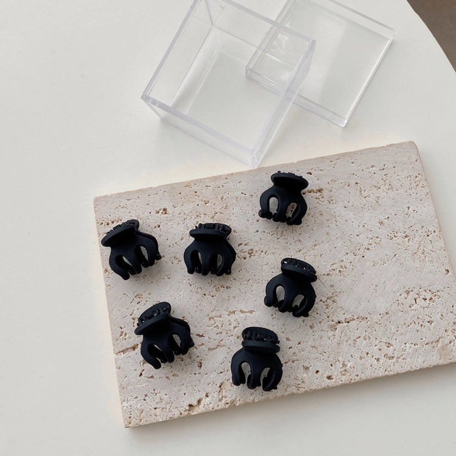 women's sweet simple style geometric plastic/resin headwear stoving varnish hair clip