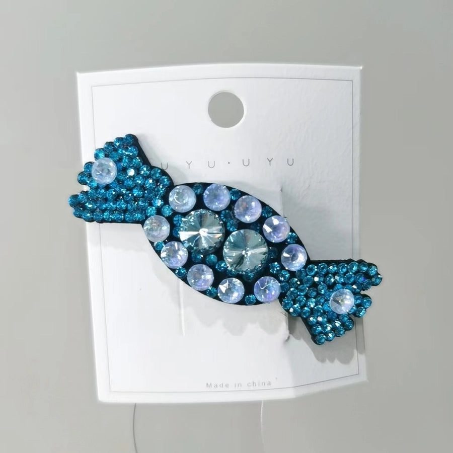 Women's IG Style Classic Style Candy Artificial Crystal Alloy Inlay Rhinestones Hair Clip