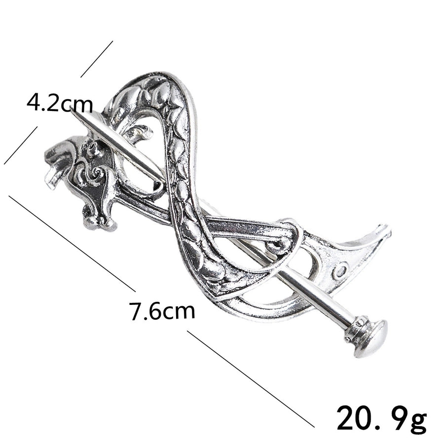 women's retro geometric metal plating hairpin